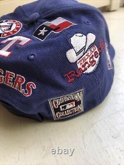 Vintage MLB Texas Rangers Cooperstown Collection Strapback Baseball Hat Cap
