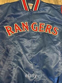 Vintage Starter Diamond Collection Texas Rangers MLB Satin Jacket Men's M EUC