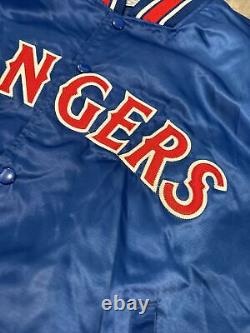 Vintage Starter Diamond Collection Texas Rangers MLB Satin Jacket Men's M EUC