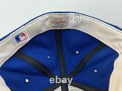 Vintage Texas RANGERS New Era Dupont Visor Fitted Hat Size 7 3/8 Pro Model 1986