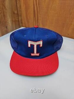 Vintage Texas Rangers MLB Youngan Snapback Hat Cap Rare 1980's NEW