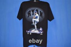 Vtg 90s TEXAS RANGERS NOLAN RYAN NWT THREE DECADES STATS MLB t-shirt BASEBALL L