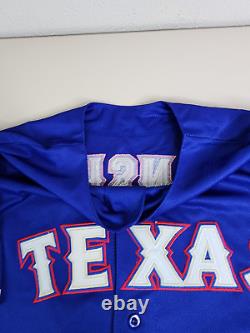 Vtg Texas Rangers on field cool base majestic men sz 52 jersey kinsler #5 2010