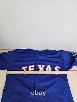 Vtg Texas Rangers on field cool base majestic men sz 52 jersey kinsler #5 2010