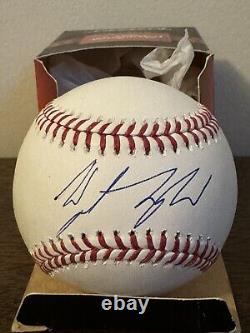 WYATT LANGFORD Texas Rangers Signed Rawlings Official Baseball ROMLB HOT ROOKIE