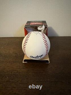 WYATT LANGFORD Texas Rangers Signed Rawlings Official Baseball ROMLB HOT ROOKIE