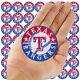 Wholesale Texas Rangers Baseball Logo Size 2.7x2.7 Embroidered Iron On Patch