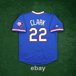 Will Clark 1984 Texas Rangers Cooperstown Men's Alt Blue Throwback Jersey