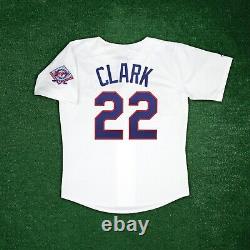 Will Clark 1993 Texas Rangers Cooperstown Men's Home White Jersey with Patch