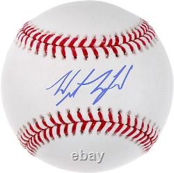 Wyatt Langford Texas Rangers Autographed Baseball Fanatics Authentic Certified