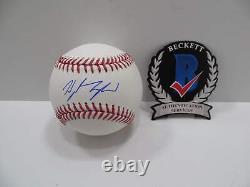 Wyatt Langford Texas Rangers Signed Rawlings Oml Baseball Bas Coa