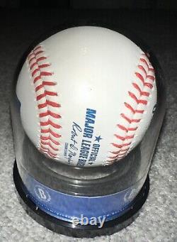 Wyatt Langford hand signed ROMLB Beckett encapsulated TEXAS RANGERS